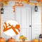 Metal Fall Pumpkin Door Topper – 11.8" x 11.8" Thanksgiving Door Frame Decoration, Autumn Harvest Sign for Cabinets, Shelves, Windows, Walls, Home & Office